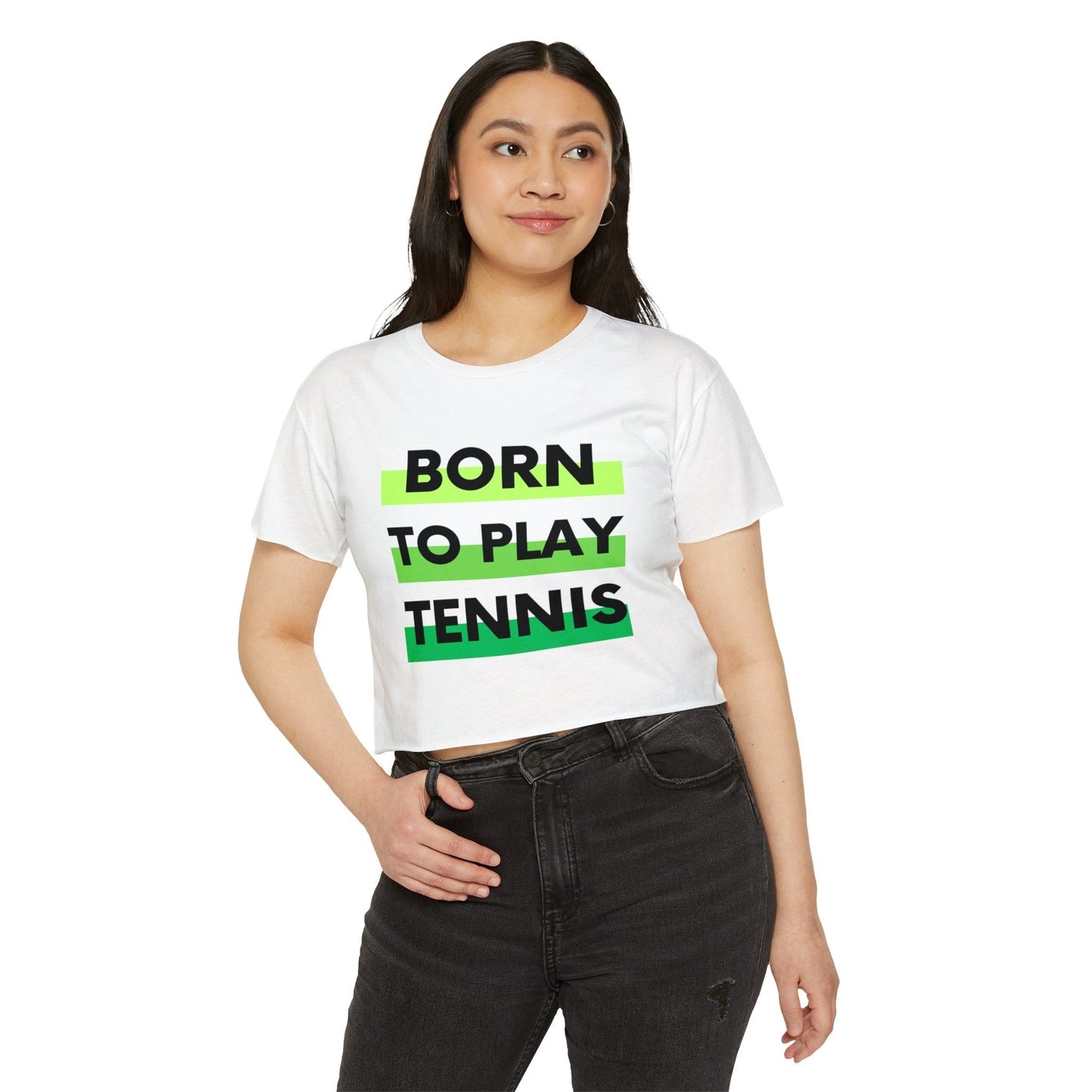 BORN TO PLAY TENNIS - Crop Top