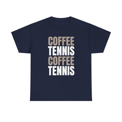 COFFEE & TENNIS 3 - Tennis Basic Tee