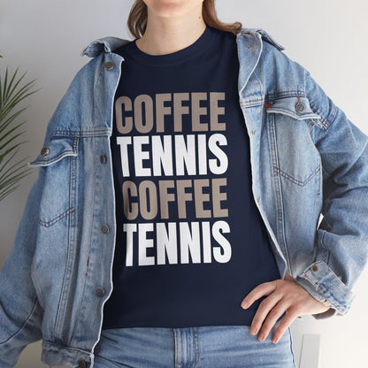 COFFEE & TENNIS 3 - Tennis Basic Tee