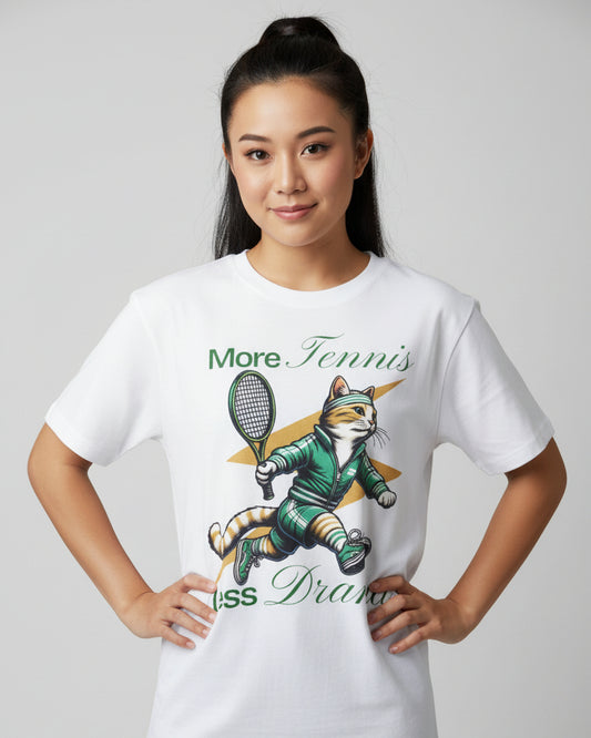 MORE TENNIS - Tennis Basic Tee