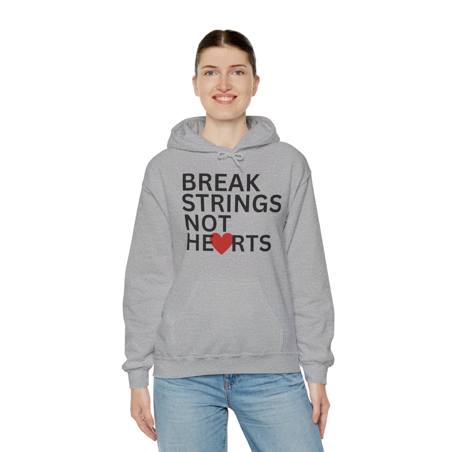 BREAK STRINGS NOT HEARTS - Tennis Hoodie