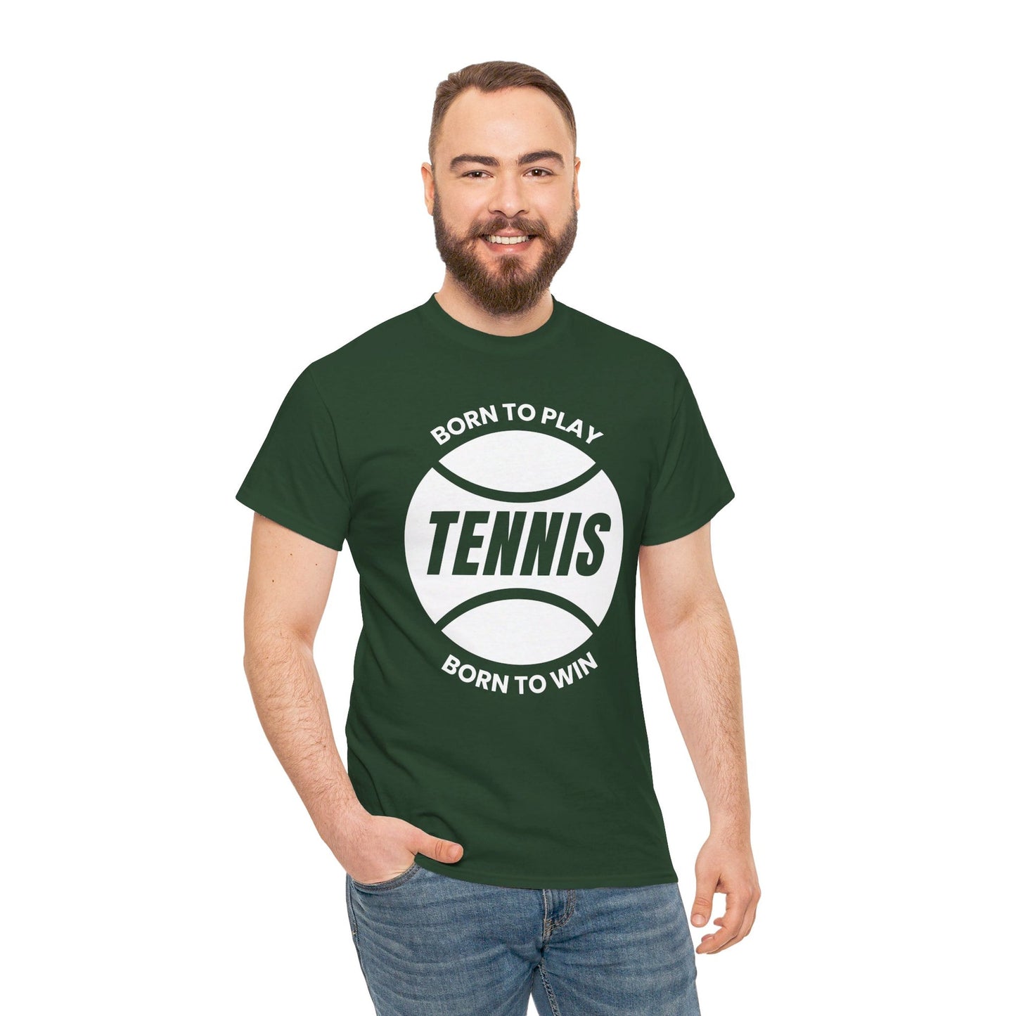 BORN TO WIN - Tennis Basic Tee