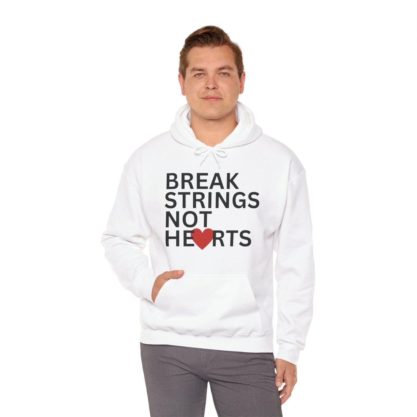 BREAK STRINGS NOT HEARTS - Tennis Hoodie