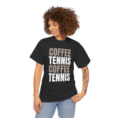 COFFEE & TENNIS 3 - Tennis Basic Tee