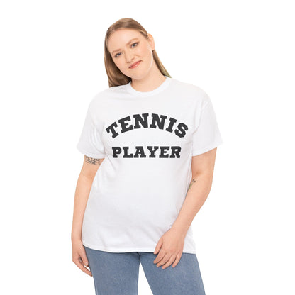 TENNIS PLAYER 3 (White-Black) - Tennis Basic Tee