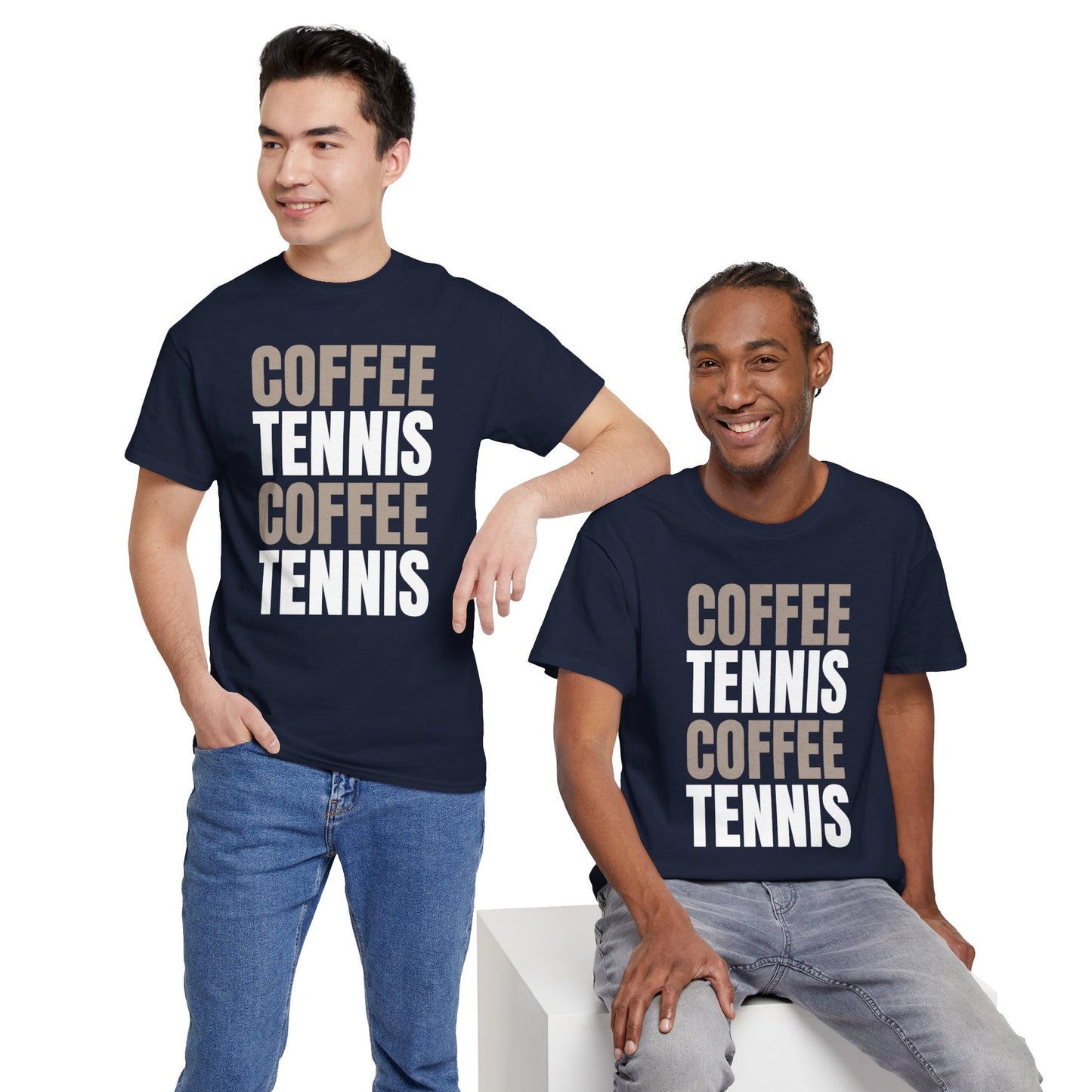 COFFEE & TENNIS 3 - Tennis Basic Tee