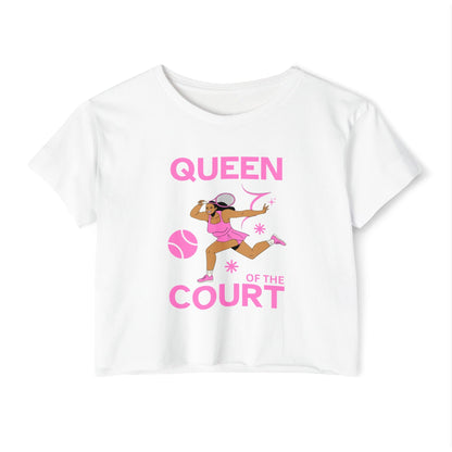 QUEEN OF THE COURT 1 - Tennis Crop Top