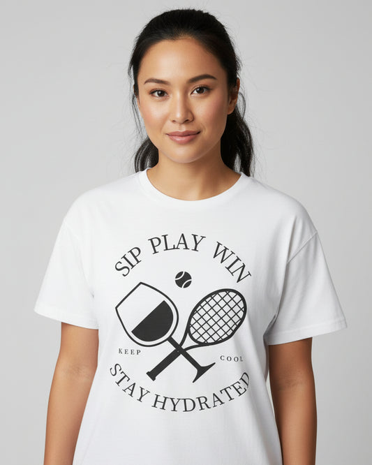 STAY HYDRATED - Tennis Basic Tee