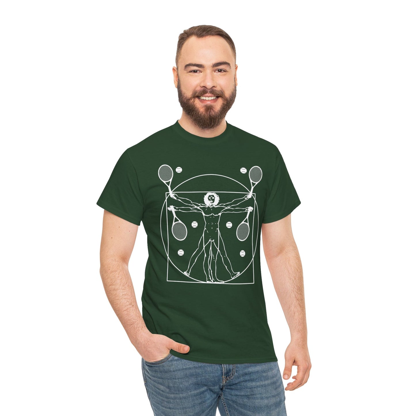 VITRUVIAN MAN (LEONARDO DA VINCI) - Tennis Basic Tee