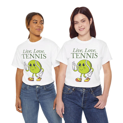 LIVE LOVE TENNIS - Tennis Basic Tee