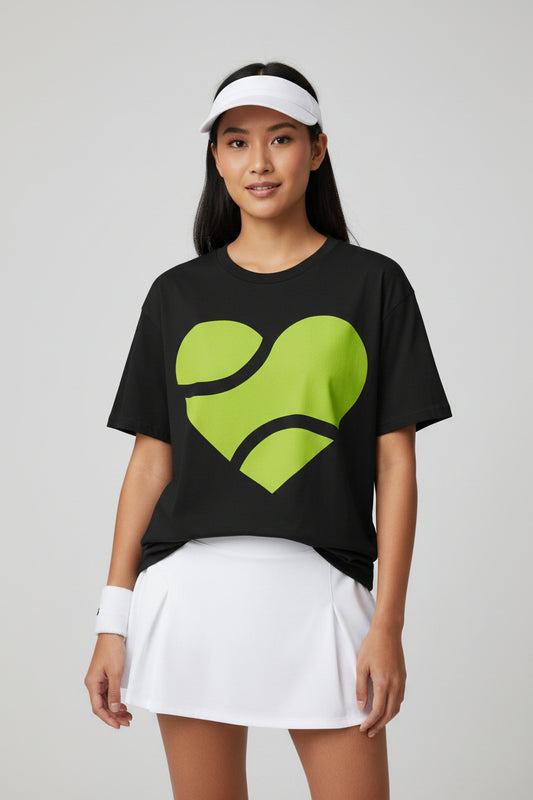 HEART - BALL - Tennis Basic Tee