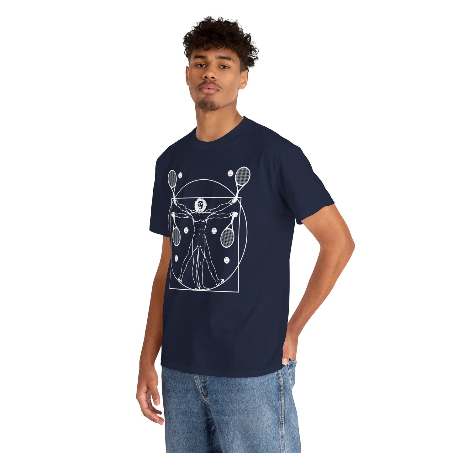 VITRUVIAN MAN (LEONARDO DA VINCI) - Tennis Basic Tee