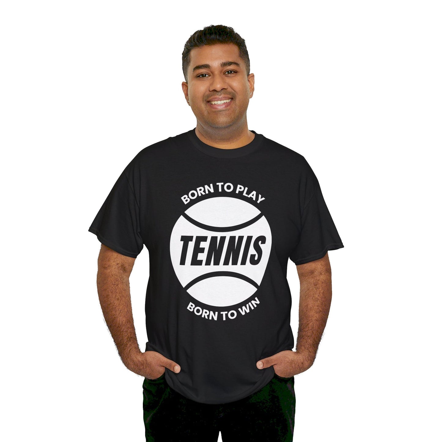 BORN TO WIN - Tennis Basic Tee