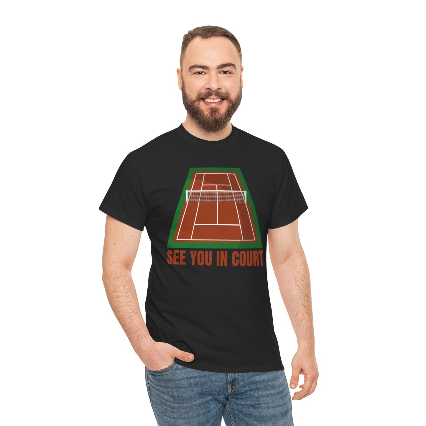 SEE YOU IN COURT 1 - Tennis Basic Tee