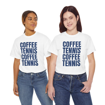 COFFEE & TENNIS 3 - Tennis Basic Tee