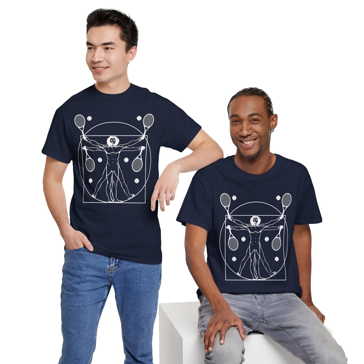 VITRUVIAN MAN (LEONARDO DA VINCI) - Tennis Basic Tee