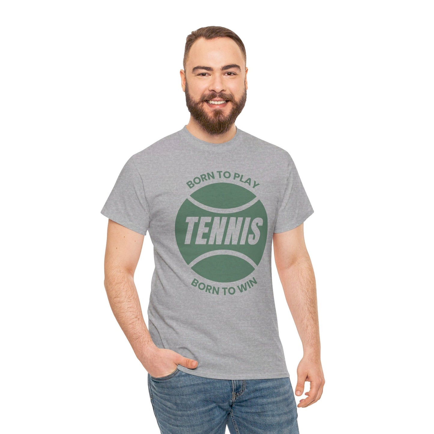 BORN TO WIN - Tennis Basic Tee