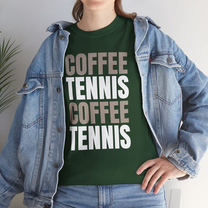 COFFEE & TENNIS 3 - Tennis Basic Tee