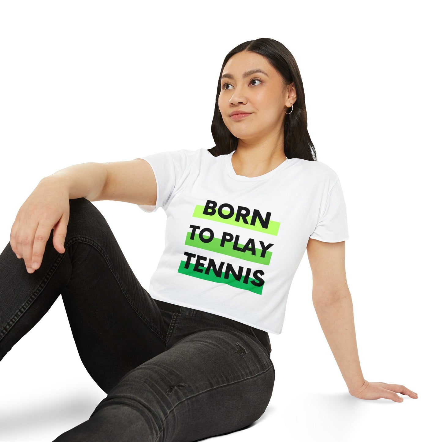 BORN TO PLAY TENNIS - Crop Top