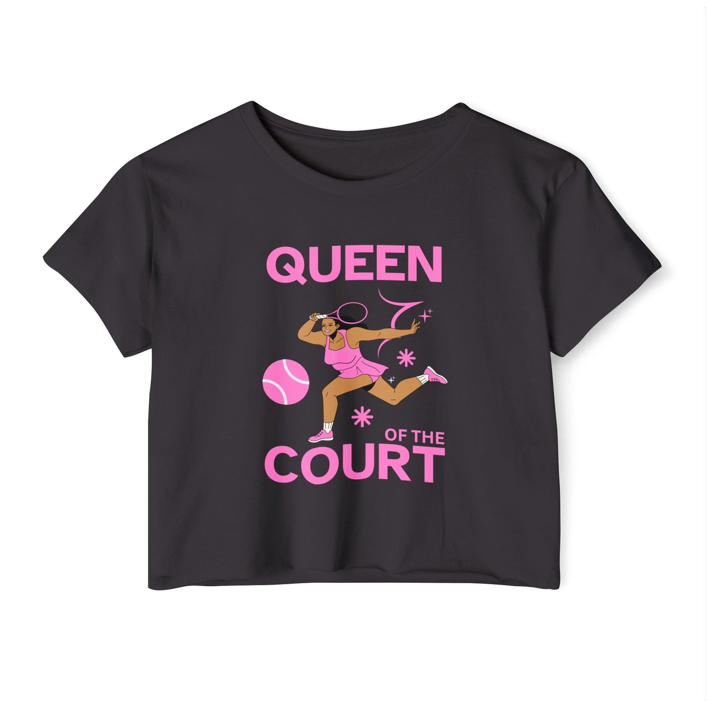 QUEEN OF THE COURT 1 - Tennis Crop Top