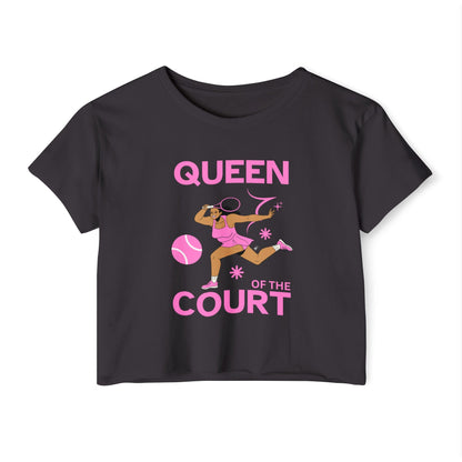 QUEEN OF THE COURT 1 - Tennis Crop Top