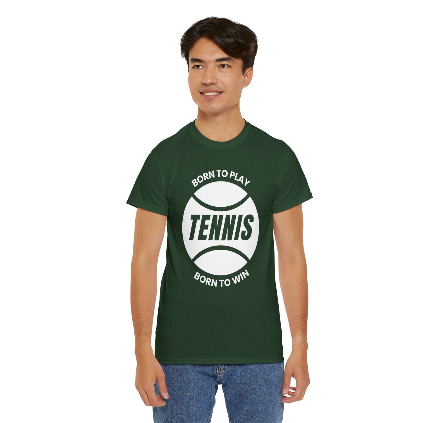 BORN TO WIN - Tennis Basic Tee