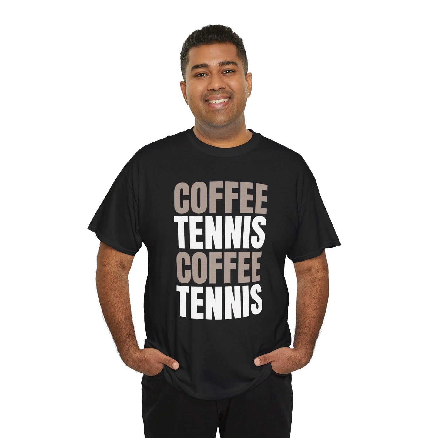 COFFEE & TENNIS 3 - Tennis Basic Tee