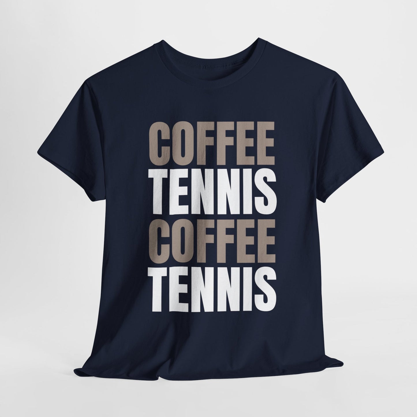 COFFEE & TENNIS 3 - Tennis Basic Tee