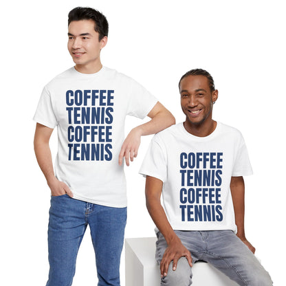 COFFEE & TENNIS 3 - Tennis Basic Tee