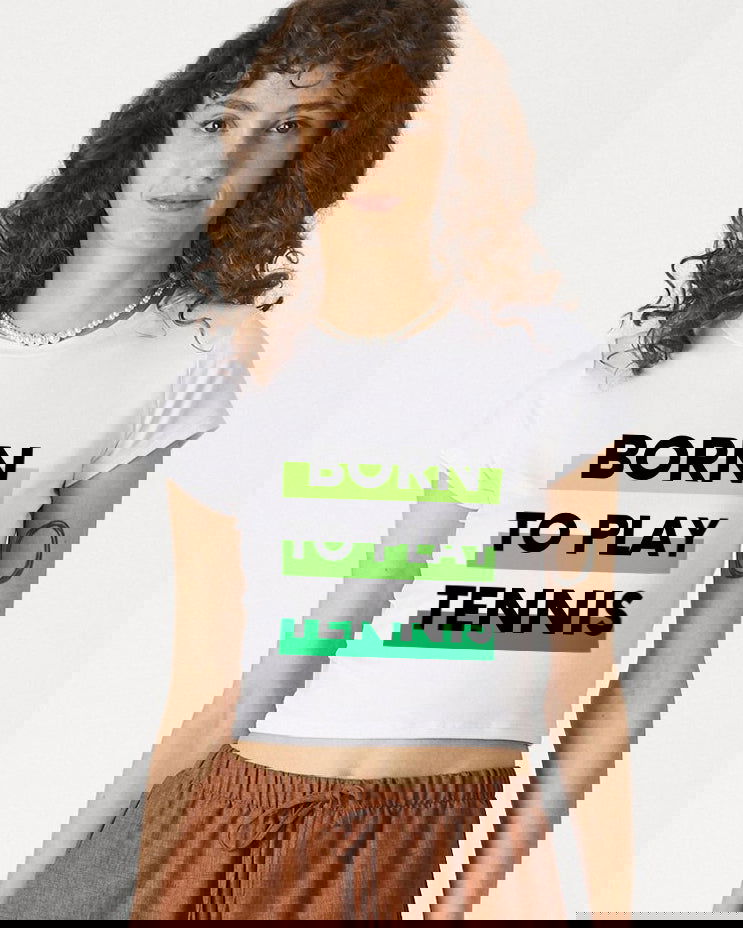 BORN TO PLAY TENNIS - Crop Top - GRANDSLAM PH