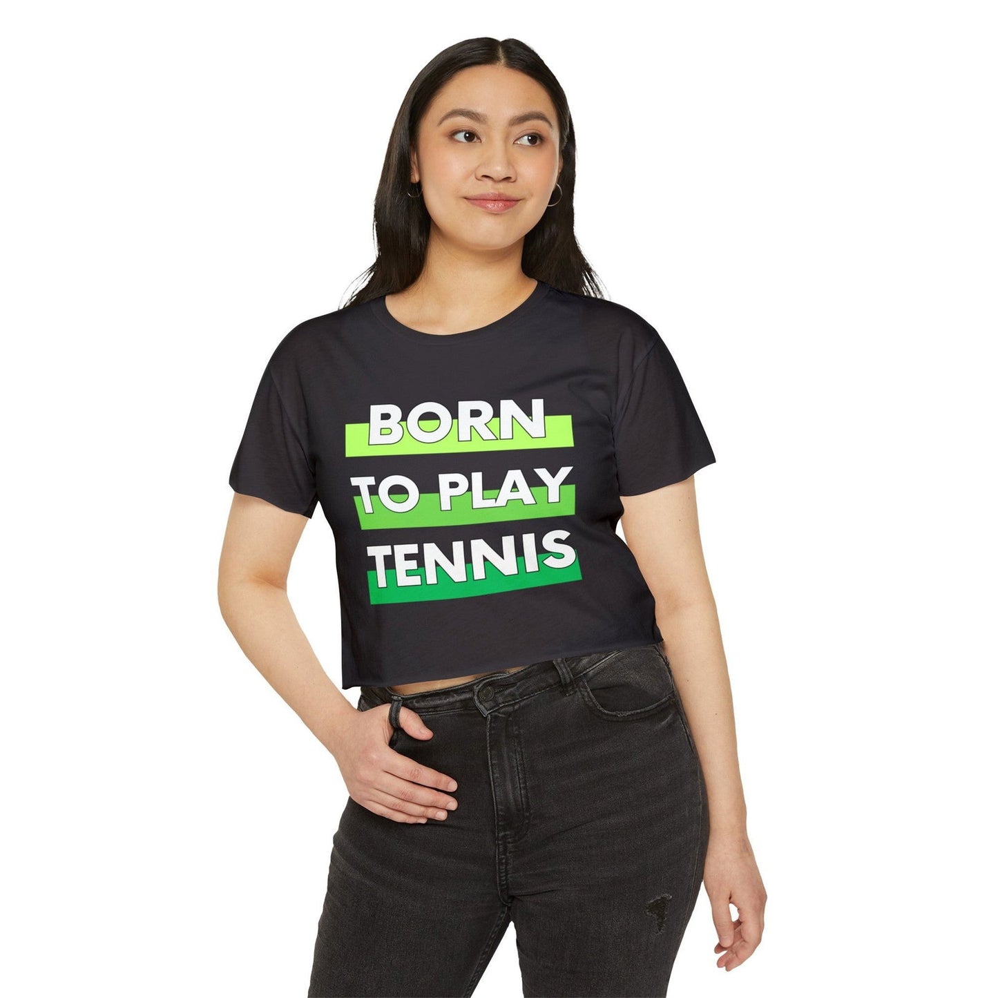 BORN TO PLAY TENNIS - Crop Top - GRANDSLAM PH