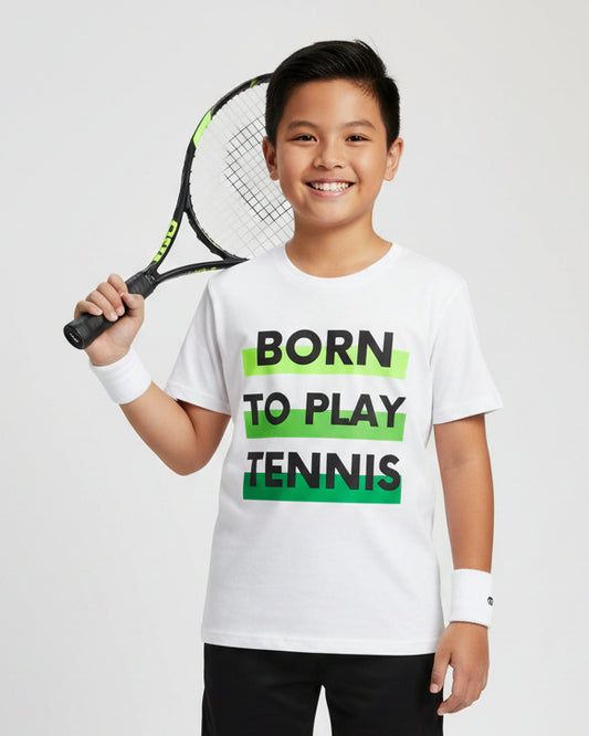 BORN TO PLAY TENNIS - Kids Tee - GRANDSLAM PH