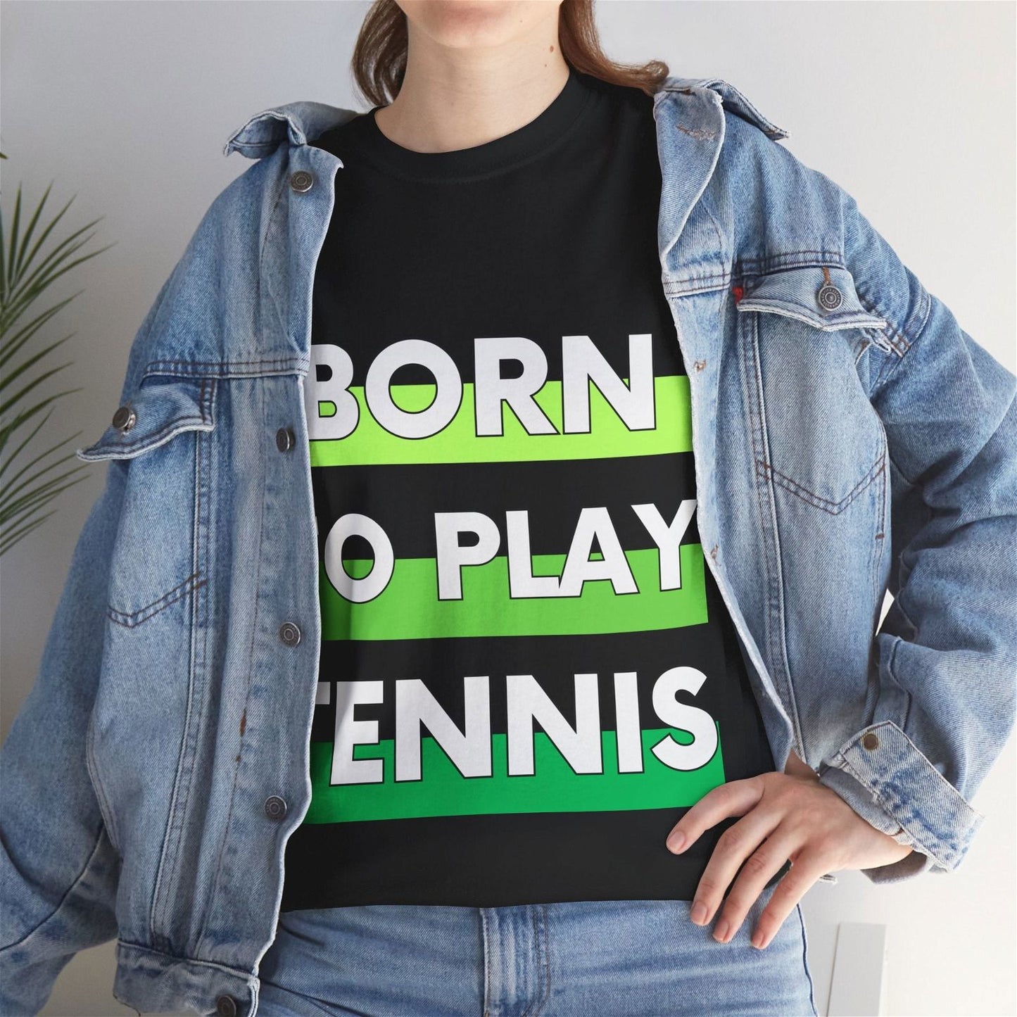 BORN TO PLAY TENNIS - Tennis Basic Tee - GRANDSLAM PH