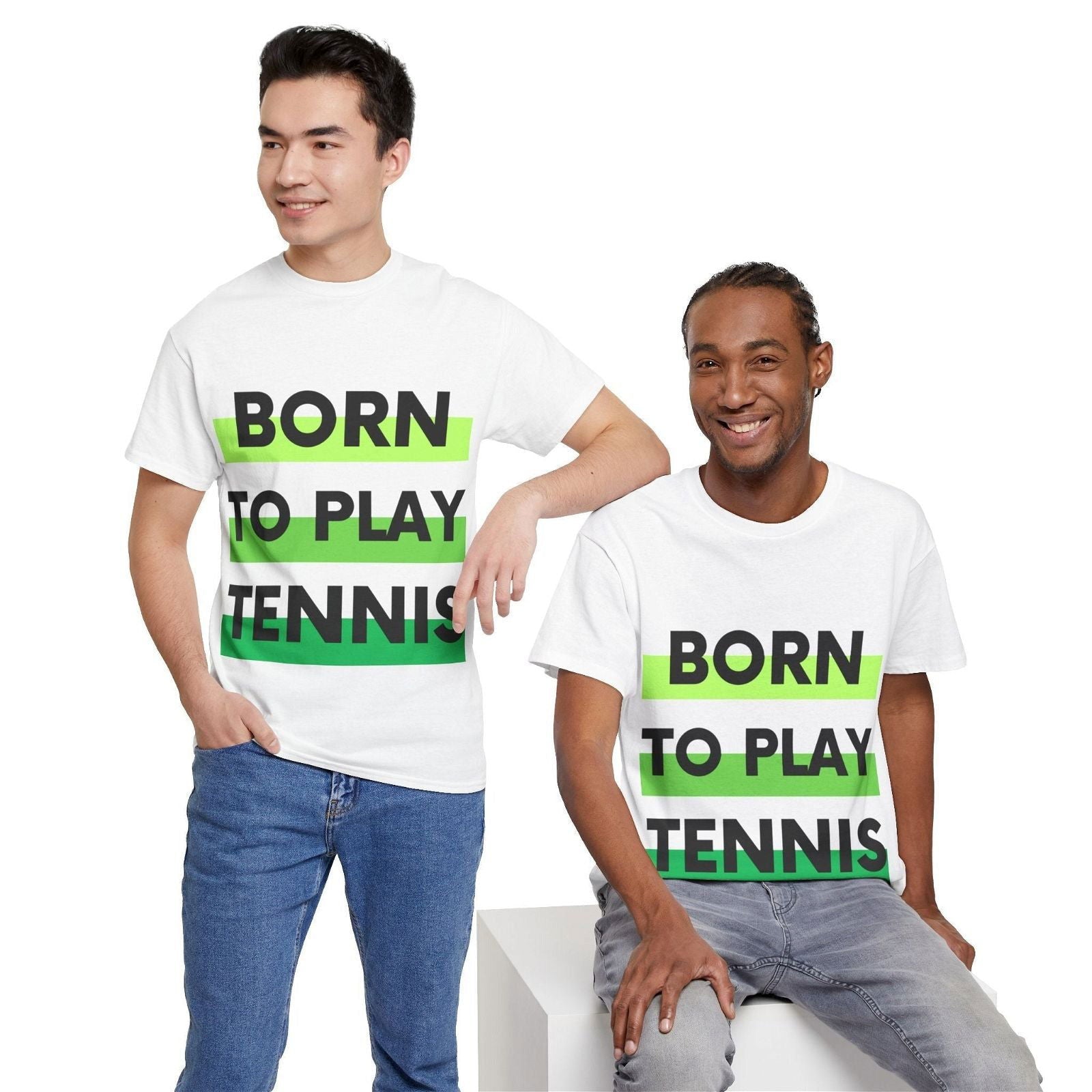 BORN TO PLAY TENNIS - Tennis Basic Tee - GRANDSLAM PH