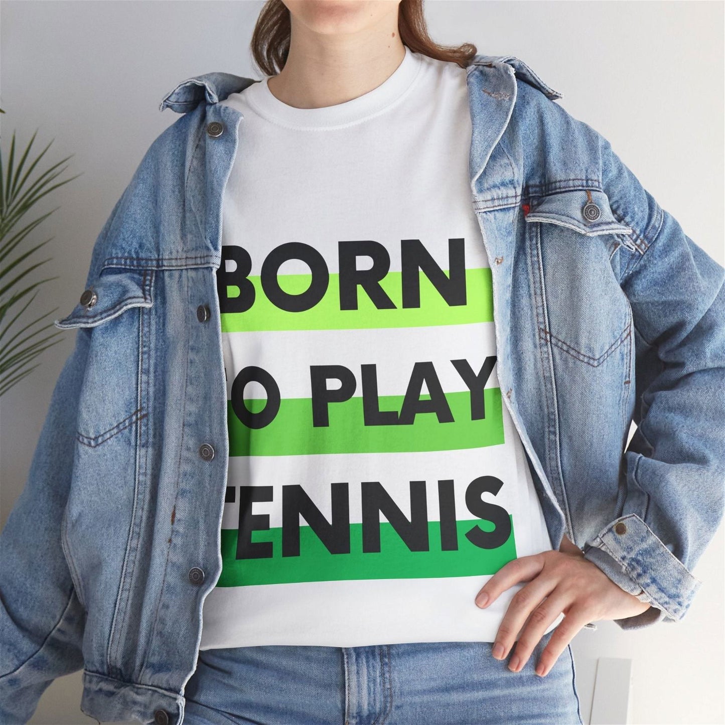 BORN TO PLAY TENNIS - Tennis Basic Tee - GRANDSLAM PH