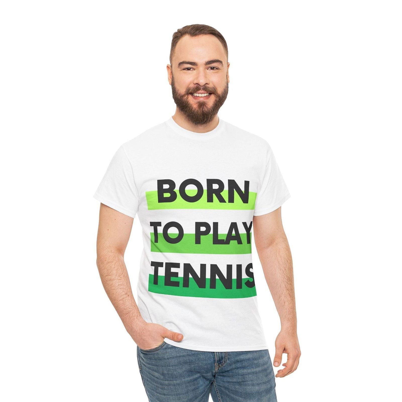 BORN TO PLAY TENNIS - Tennis Basic Tee - GRANDSLAM PH