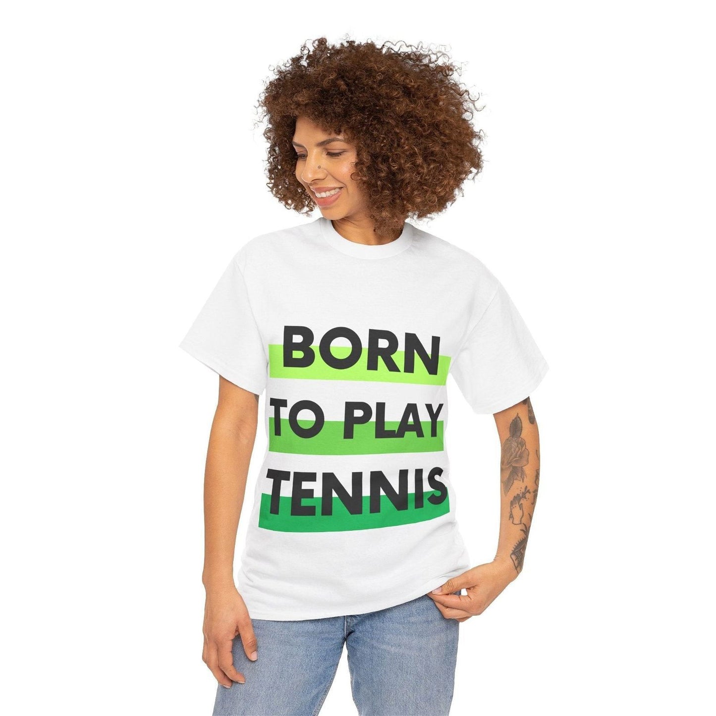BORN TO PLAY TENNIS - Tennis Basic Tee - GRANDSLAM PH