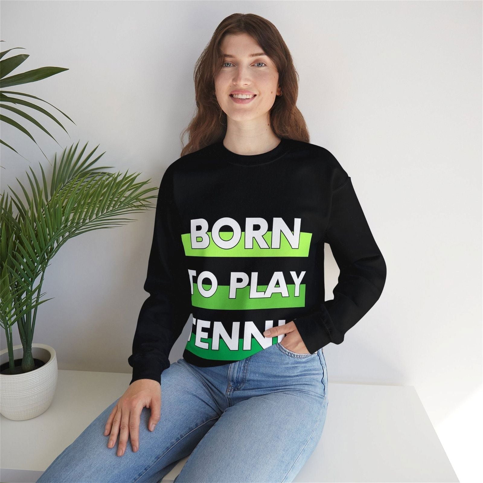 BORN TO PLAY TENNIS - Tennis Sweatshirt - GRANDSLAM PH
