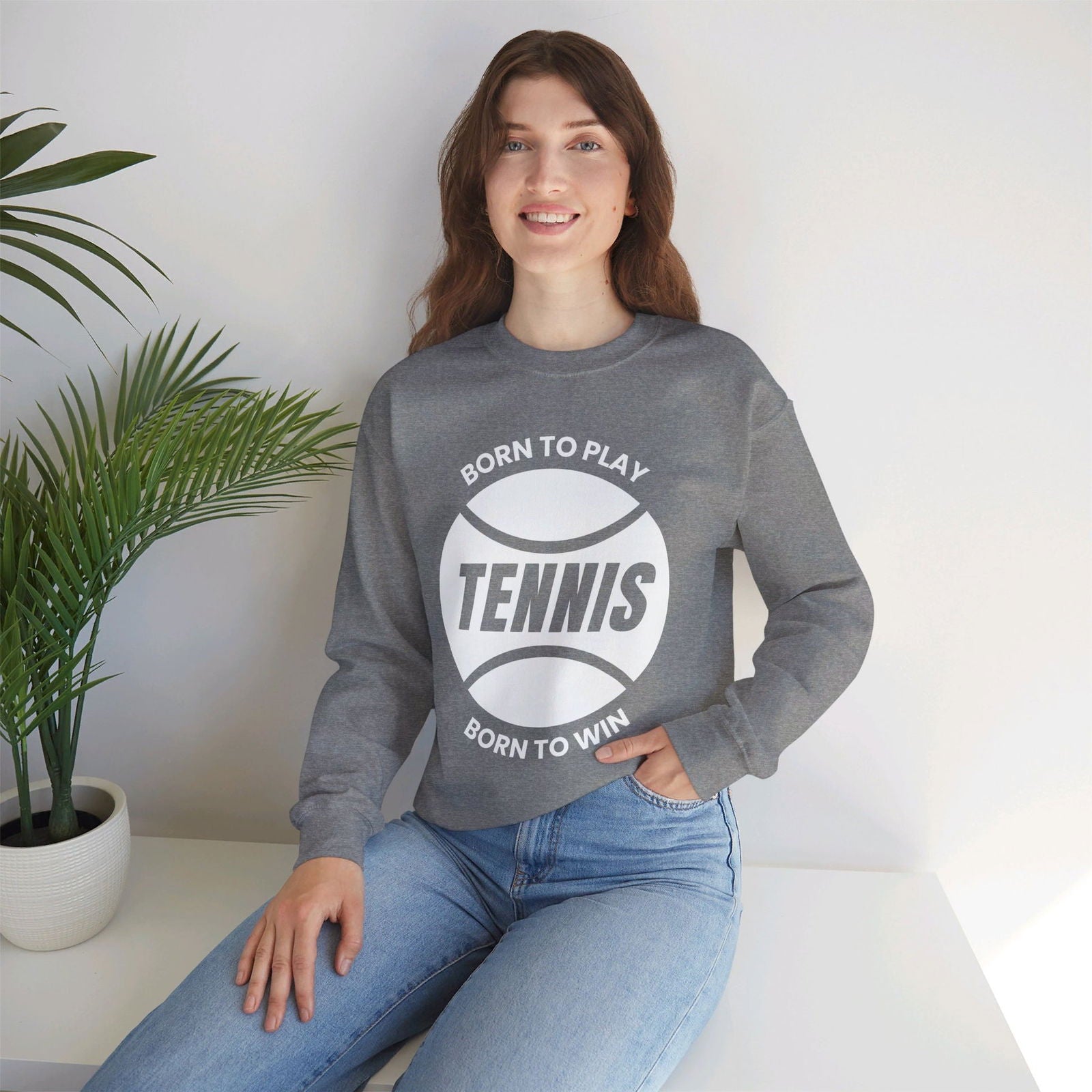 BORN TO WIN - Tennis Sweatshirt - GRANDSLAM PH