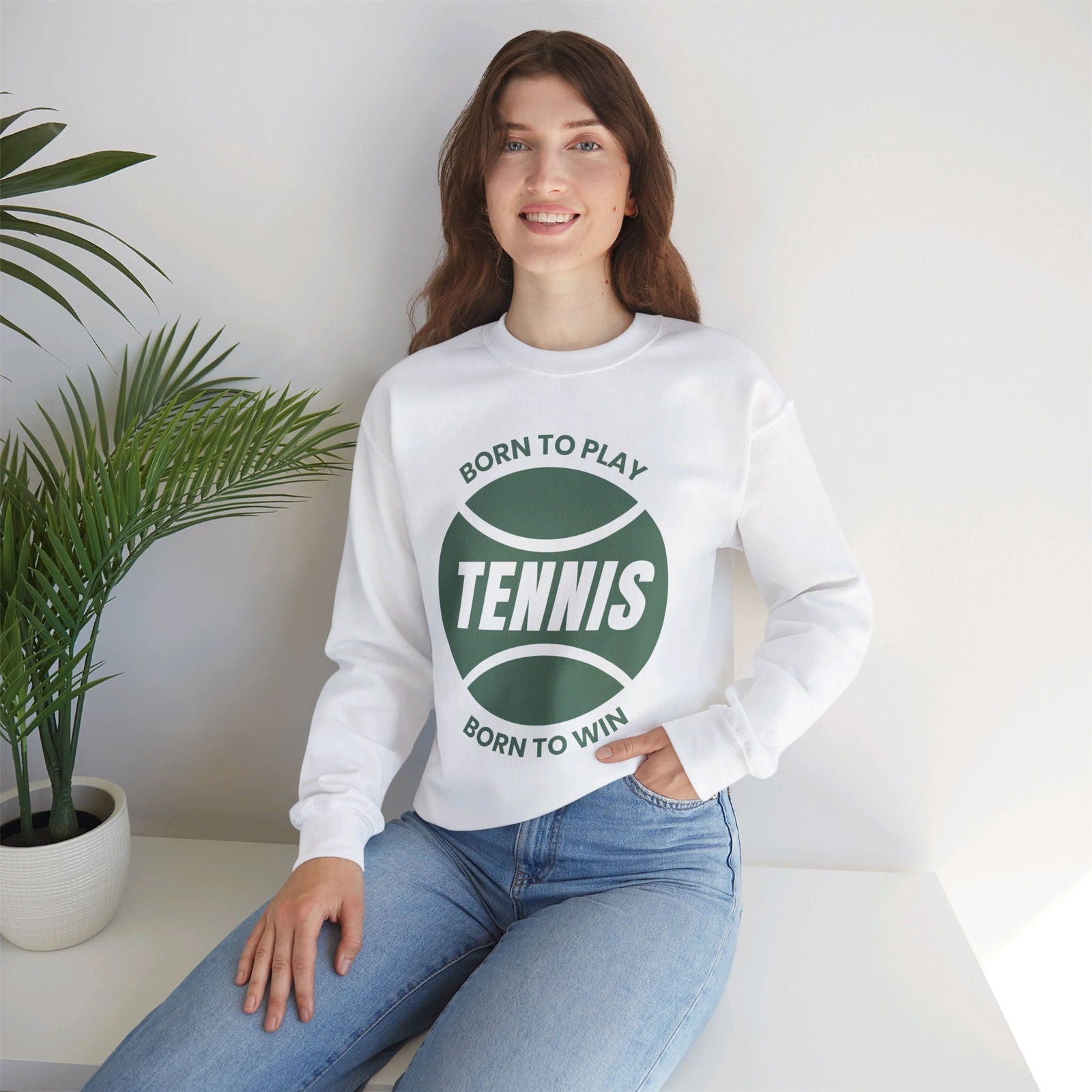 BORN TO WIN - Tennis Sweatshirt - GRANDSLAM PH