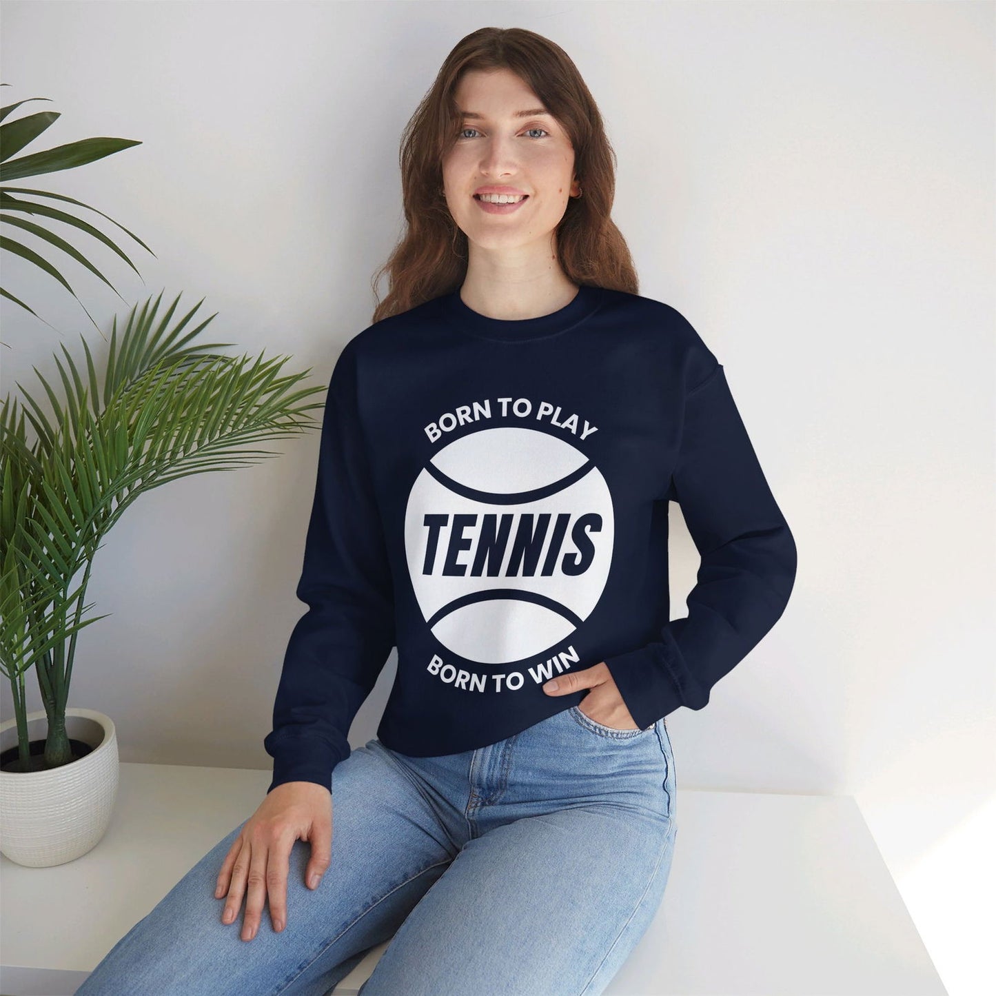 BORN TO WIN - Tennis Sweatshirt - GRANDSLAM PH