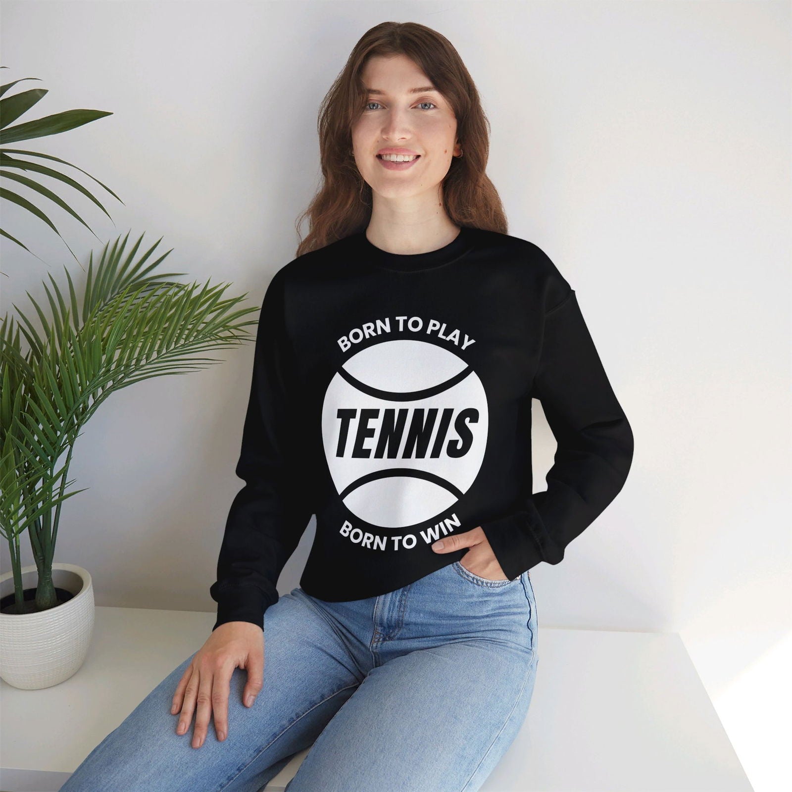 BORN TO WIN - Tennis Sweatshirt - GRANDSLAM PH