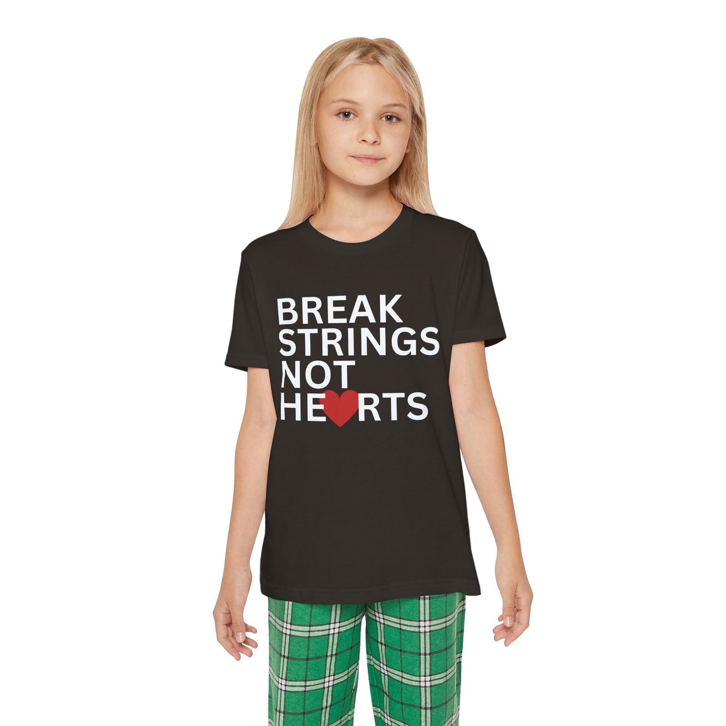 BREAK STRINGS NOT HEARTS - Kids Tee - GRANDSLAM PH