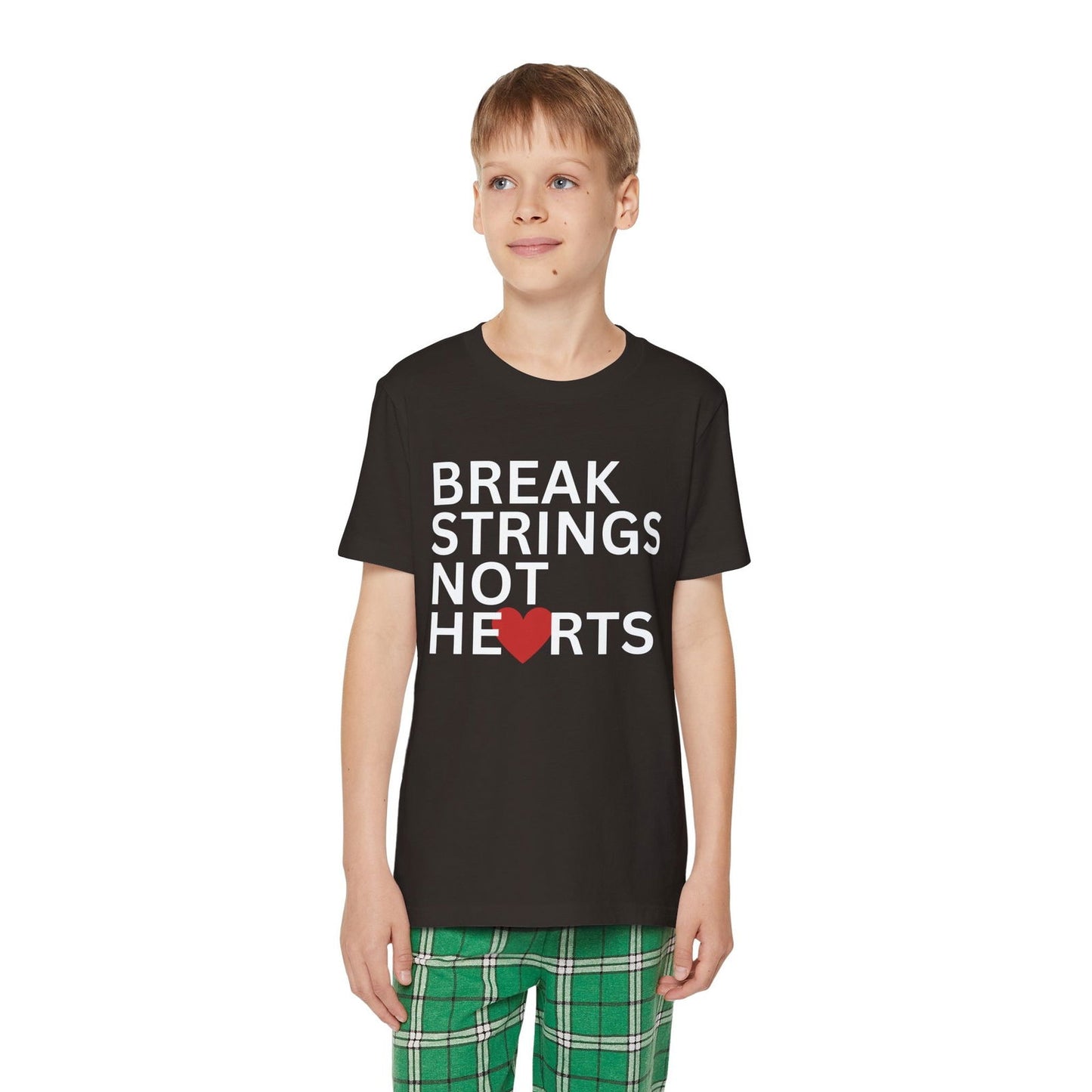 BREAK STRINGS NOT HEARTS - Kids Tee - GRANDSLAM PH