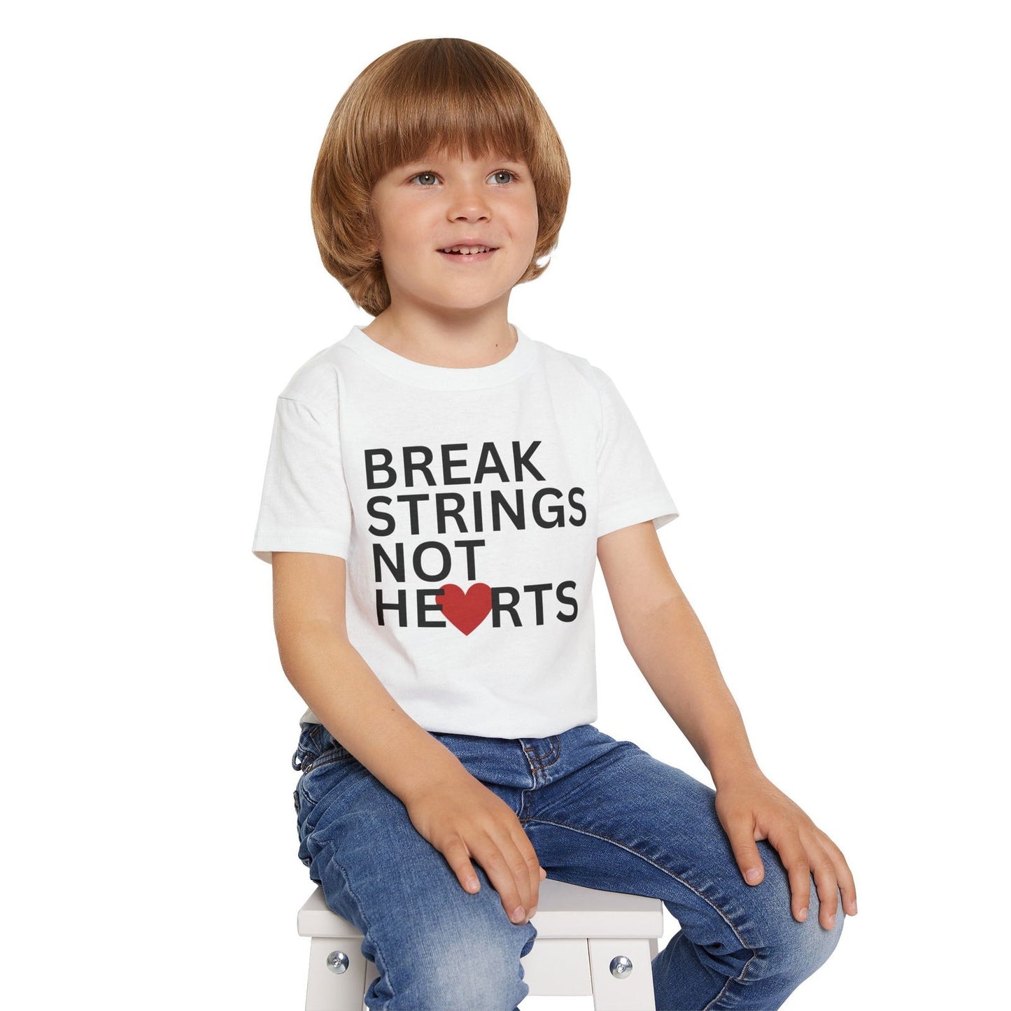 BREAK STRINGS NOT HEARTS - Kids Tee - GRANDSLAM PH
