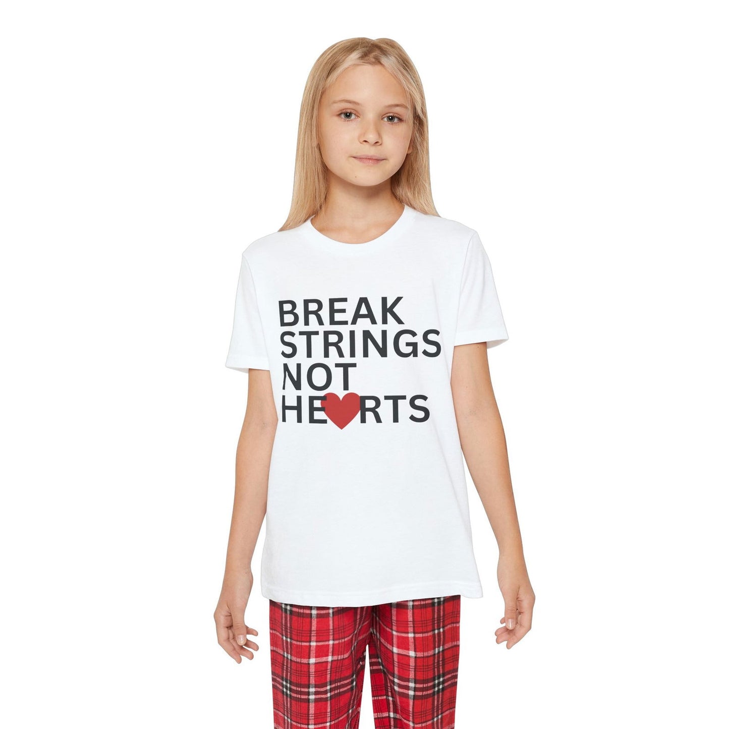 BREAK STRINGS NOT HEARTS - Kids Tee - GRANDSLAM PH
