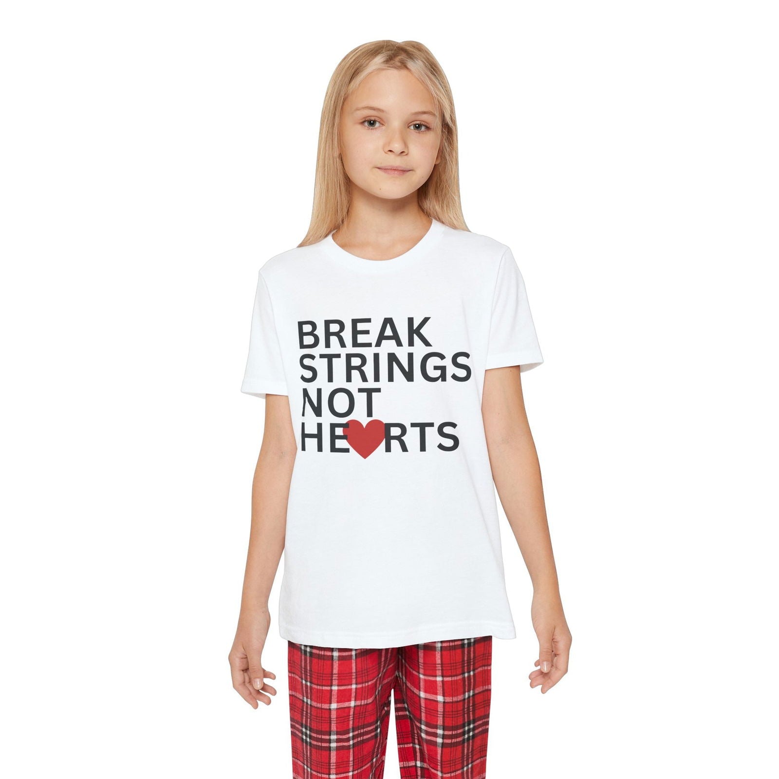 BREAK STRINGS NOT HEARTS - Kids Tee - GRANDSLAM PH