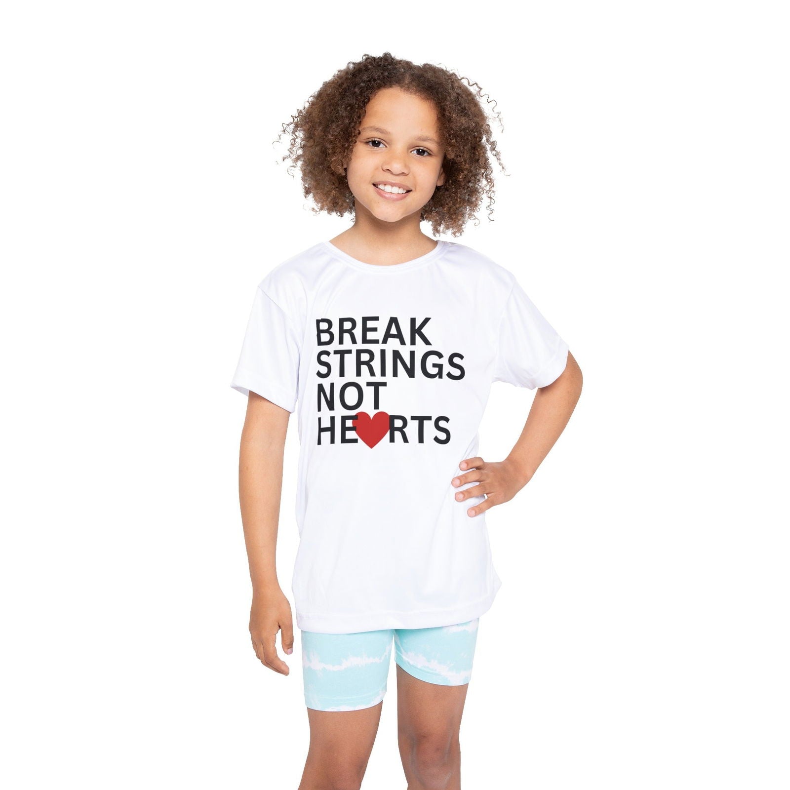 BREAK STRINGS NOT HEARTS - Kids Tee - GRANDSLAM PH