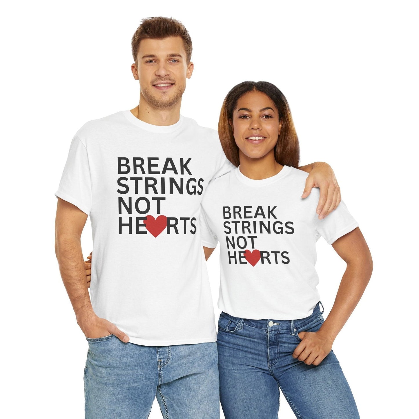 BREAK STRINGS NOT HEARTS - Tennis Basic Tee - GRANDSLAM PH