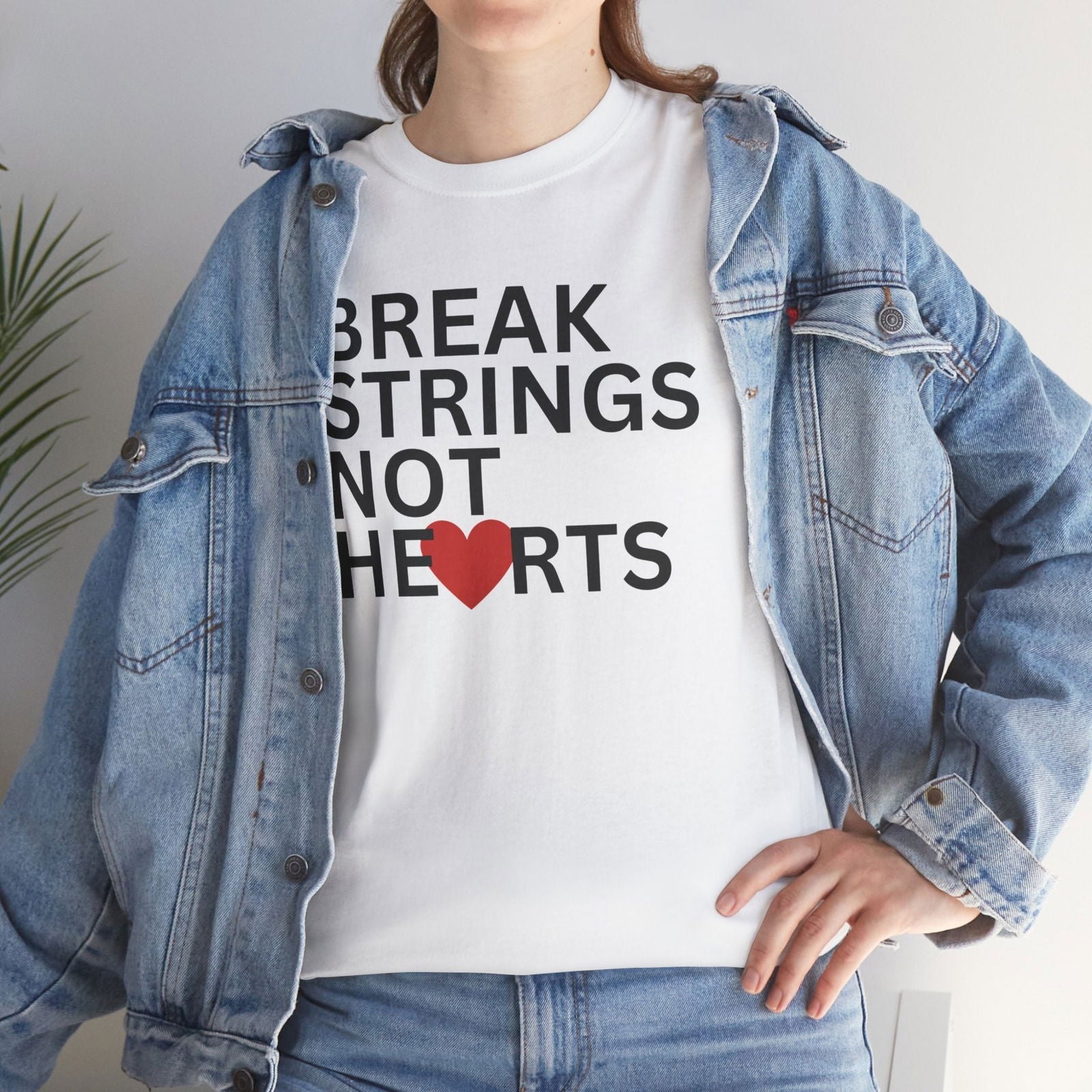 BREAK STRINGS NOT HEARTS - Tennis Basic Tee - GRANDSLAM PH